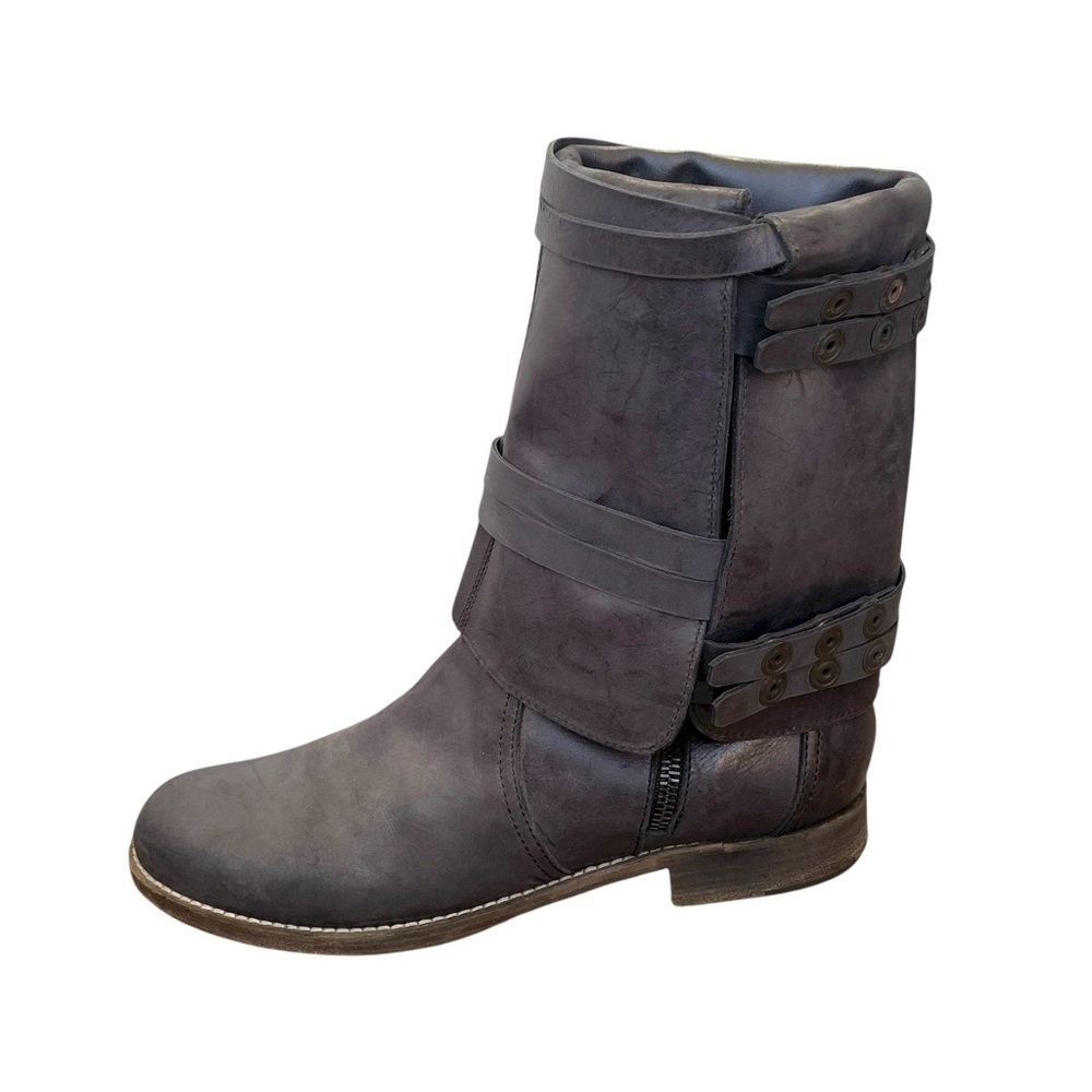 LD Tuttle Women's Moto Boots Grey Size 38